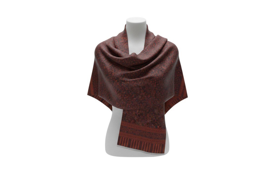 Kashmiri Jamawar with Intricate Paisley Floral Jaal